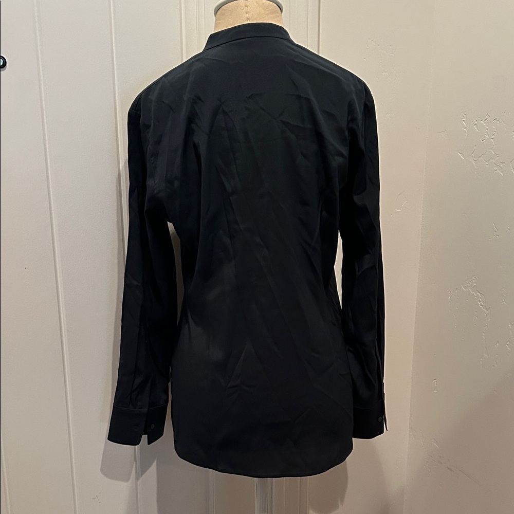 Boss Hugo Boss Dark Forrest Green/Blue Women's Button-up Top - Picture 6 of 9